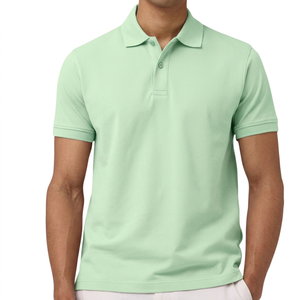 Camiseta Polo de Algodón para Hombre, de Alta Calidad, Corte Ajustado, Tallas Grandes, Casual, Fabricante Mayorista, Proveedor OEM - Product Image 1