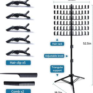 <b>Wig</b> <b>Braiding</b> Stand Salon Pegs <b>Braiding</b> Hair Rack Display Stand Height Adjustable - Product Image 5