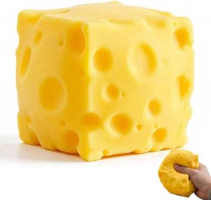 Yellow Cheese Squishy <b>Toy</b> Slow Rising Soft Squeeze Fidget <b>Toy</b> Stress Relief Sensory <b>Desk</b> <b>Toy</b> for Kids Adults Cute Party Gift - Product Image 1