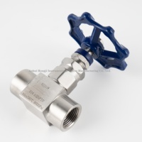 Válvula de aguja forjada de alta presión con NPT hembra (volante) Acero inoxidable 316
