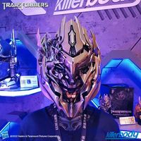 Juguete Electrónico Transformer Cyberpunk, Accesorio para Fiestas de Navidad y Halloween, Control Remoto por Voz en Inglés, Control Táctil, Máscara Facial Completa de Película o Televisión
