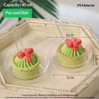 Assiette à dessert jetable en plastique de forme irrégulière style français, mini-bol à sauce, coupelle à sauce, assiette à gâteau, coupelle à sauce pour la sauce soja