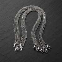 Lot de chaînes fines en vrac pour la fabrication de bijoux, fournitures pour la création de colliers, en acier inoxydable, or, argent, noir, arc-en-ciel, vente en gros
