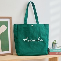 Sac fourre-tout en toile avec logo personnalisé, design crochet 3D fait main, cadeau de marque haut de gamme personnalisé, directement de l'usine