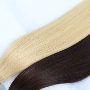 Extensions de cheveux <span class=keywords><strong>en</strong></span> V, cheveux humains vierges, lisses comme des baguettes, extensions de cheveux à fusion, blond naturel, brun - Product Image 5