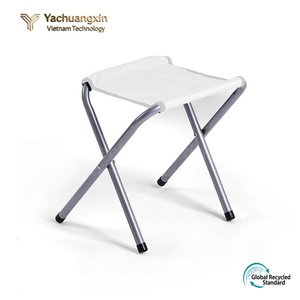 Folding <b>Stool</b> Chair Outdoor Portable Aluminum Oxford Fabric Minimalist Design Camping Use Rectangular Shape Foldable - Product Image 5