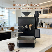 Torréfacteur électrique commercial de 1 kg pour grains de café avec contrôle artisanal, idéal pour les restaurants