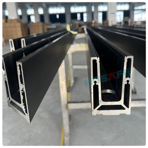 HDSAFE-Clôture en verre pour villa, hôtel, extérieur, garde-corps en verre, barrière de balcon, profilé de garde-corps en U en aluminium noir - Product Image 4