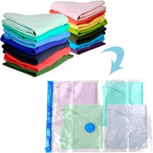 Sac de compression sous vide pour vêtements et couettes, sac de rangement sous vide avec pompe - Product Image 3