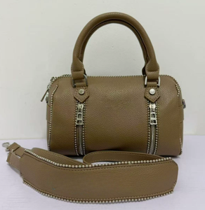 <span class=keywords><strong>Sac</strong></span> carré classique français en PU pour femme <span class=keywords><strong>avec</strong></span> chaîne ornée de diamants, double sangle, <span class=keywords><strong>sac</strong></span> bandoulière, fermeture éclair - Product Image 1