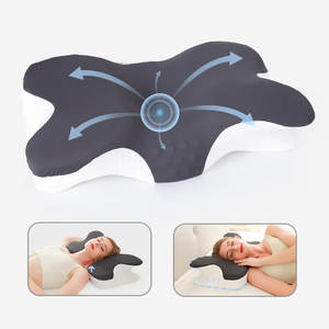 Oreiller <span class=keywords><strong>cervical</strong></span> papillon personnalisé avec mousse à mémoire de forme, coussin ergonomique moderne de soutien du cou pour un sommeil profond - Product Image 2