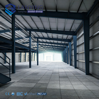 Atelier d'usine en structure métallique préfabriquée haute résistance, anti-corrosion, personnalisable pour l'exportation mondiale de la construction