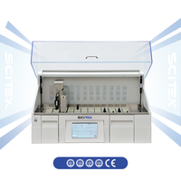 Tinturador de Portaobjetos Automático SCITEK Lab con 5 Estaciones de Lavado de Agua, Pantalla Táctil Inteligente a Color y 10 Programas Preestablecidos