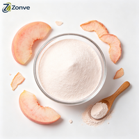 OEM Superfood Perzikpoeder Lichtroze Perzik Fruitpoeder Perzikvruchtensap Poeder Bulk Perzik Fruitpoeder
