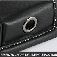 Organisateur de siège universel en cuir PU pour voiture, boîte de rangement pour téléphone portable, pièces de monnaie et clés