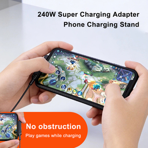 Producto en Tendencia 2026, Soporte para Teléfono 2 en 1 de 240W con <span class=keywords><strong>Adaptador</strong></span> <span class=keywords><strong>USB</strong></span> C, Cable <span class=keywords><strong>USB</strong></span> C, <span class=keywords><strong>Adaptador</strong></span> de Cable para iPhone 17/15 Pro Max - Product Image 2