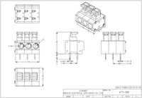 Connecteur à poussoir pour circuits imprimés KREALUX BELEKS 450 volts 10 ampères 0,5-2,55 mm² 16-20 AWG avec boîtier PA66 pour pilotes LED