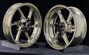 Cerchi Sportivi Forgiati Monoblocco BJXL Performance da <span class=keywords><strong>17</strong></span> Pollici a 5 Razze Rinforzati per Ducati Diavel Triumph Rocket <span class=keywords><strong>3</strong></span> - Product Image 5