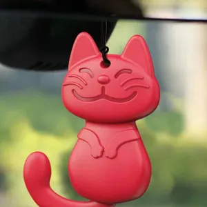 Manufacturer Flexible Custom Solid feu orange car air freshener Lots Stock bathroom refresher