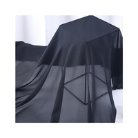 Tissu Mousseline de Soie 100% Polyester 50D de 68 Pouces, Teint Uni, Respirant, Infroissable et Léger pour Abayas et Vêtements pour Filles