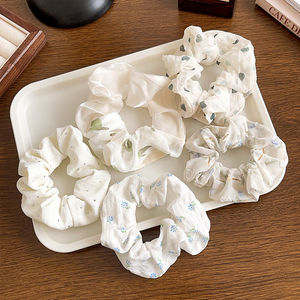 Coleteros Personalizados de Primavera/Verano para Mujer, Accesorios para el Cabello, Lazos para el Cabello <span class=keywords><strong>con</strong></span> Diseño de Cinta a Cuadros, Dulces y Lindos, de Tela Floral y Encaje, para Boda - Product Image 6