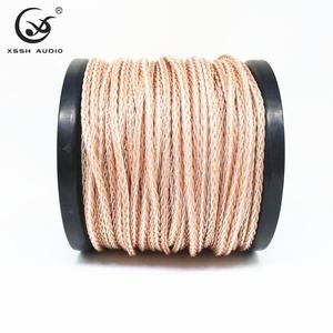 헤드폰 오디오 동축 케이블 3.5mm 구리 은 혼합 DIY 8코어 OCC+AG YIVO XSSH OEM ODM 차량 및 마이크용 - Product Image 4