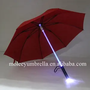 Großhandel Custom Led Licht Kuppel Förmigen Blase Klar Transparent Kind Kid Led Regenschirm