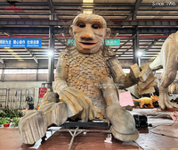 Estatua de Hombre de Piedra de Silicona de Gran Tamaño, Modelo de Monstruo, para Decoración de Espacios Comerciales