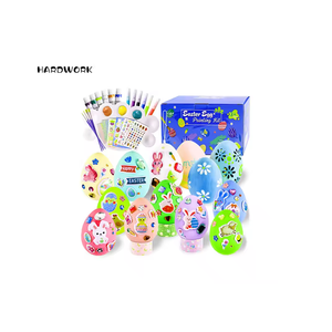 Kit per Colorare Uova <span class=keywords><strong>di</strong></span> Pasqua HARDWORK, Set Decorativo Fai-da-Te per Uova <span class=keywords><strong>di</strong></span> Pasqua, Colorazione <span class=keywords><strong>Arcobaleno</strong></span> per Bambini - Product Image 1