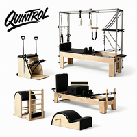 Kit Pilates Reformer Cadillac Wunda Chair avec barre de glissement pour les pieds, lit en bois de chêne de qualité commerciale pour l'entraînement corporel
