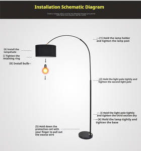 Đèn câu cá hiện đại đơn giản phong cách Bắc Âu, đèn bàn phòng khách, đèn học tập, đèn sáng tạo, đèn bàn cà phê sang trọng, đèn đứng - Product Image 5