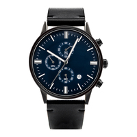 Montre-bracelet personnalisée pour homme en cuir PU, montre-bracelet à quartz pour homme