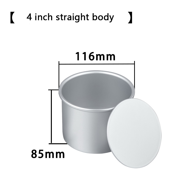 Plata, molde para pastel de 4 pulgadas