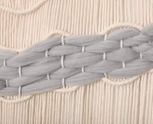 Customize Handmade Modern Macrame Wall Hanging Handwoven 100% Cotton <b>Large</b> <b>Curtain</b> Decor 52Wx40L Hot Sale - Product Image 4