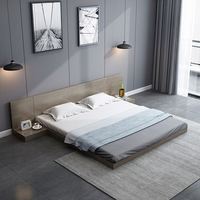 GEDO Cama Tatami Japonesa Moderna 1,8 m 1,5 m Marco de cama de Madera Suave doble para muebles de habitación y camas bajas