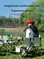 Ensemble table et chaises de camping portable pour l'extérieur, design moderne, table carrée pliante en alliage pour la plage, table pliante pour véhicule
