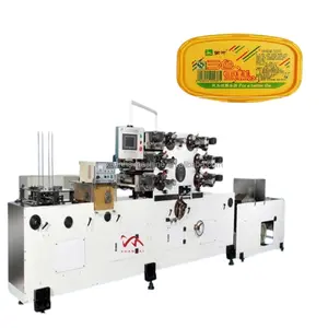 Automatic high speed multi colour offset plastic lid printing machine