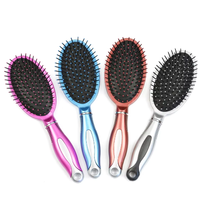 Peigne à coussin d'air démêlant en plastique pour cheveux bouclés mouillés et extensions capillaires – Outil de coiffage professionnel