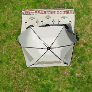 Tenda da Campeggio da Spiaggia Portatile Pieghevole Automatica Impermeabile, Resistente al Sole e al Vento, per Quattro Stagioni, Monostrato Rinforzato - Product Image 4