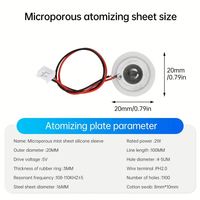 Carte de contrôle d'atomiseur ultrasonique 4.5-5V, module d'humidification à tête unique, humidificateur à double alimentation