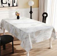 Nappe de luxe en PVC imprimée, motif personnalisé, taille et couleur au choix, imperméable, anti-taches, serviette de thé multifonctionnelle, couverture de table de jardin