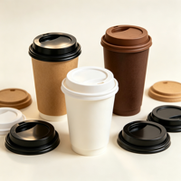 Gobelet en papier pour boissons chaudes, café, avec logo imprimé personnalisé, jetable, conforme aux réglementations européennes, double paroi, pour latte, chocolat chaud, boissons