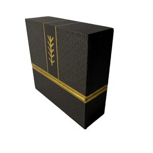 Delicado lujo elegante personalizado resistente artístico Offset impreso tapa Base caja de regalo con logotipo de estampado de hoja de oro - Product Image 1