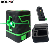 Niveau laser vert automatique à 2 lignes à auto-nivellement pas cher avec support