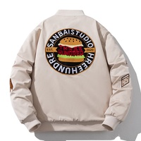 Veste de baseball décontractée en jersey, style uniforme américain, coupe ample, épaisse