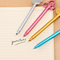 Stylo de papeterie créatif en forme de clé, design en plastique, encre noire, écriture fluide et légère, personnalisable pour cadeau de bureau, vente en gros