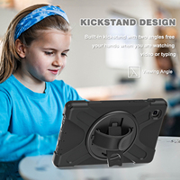 Étui hybride PC TPU GSCASE avec dragonne pour tablette Samsung Galaxy TAB A7 Lite