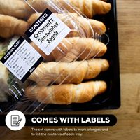 Aangepaste Supermarkt Plastic Vlees Groente Fruit Salade Snack Brood Fruit Cake Dessert Sushi Sandwich Lade