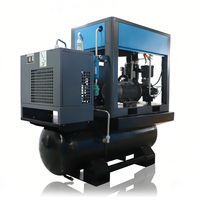 Compresseur d'air industriel à vis monophasé AIRSTONE 11KW 15HP 8bar à entraînement direct tout-en-un avec sécheur frigorifique et réservoir