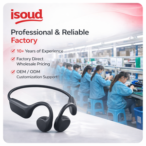 Cuffie a Conduzione Ossea Open-Ear IPX8, Set Regalo OEM ODM con MP3 da 32GB, <span class=keywords><strong>5</strong></span> LED ANC, Certificazione UKCA, Personalizzazione Aziendale con Logo Privato - Product Image 5